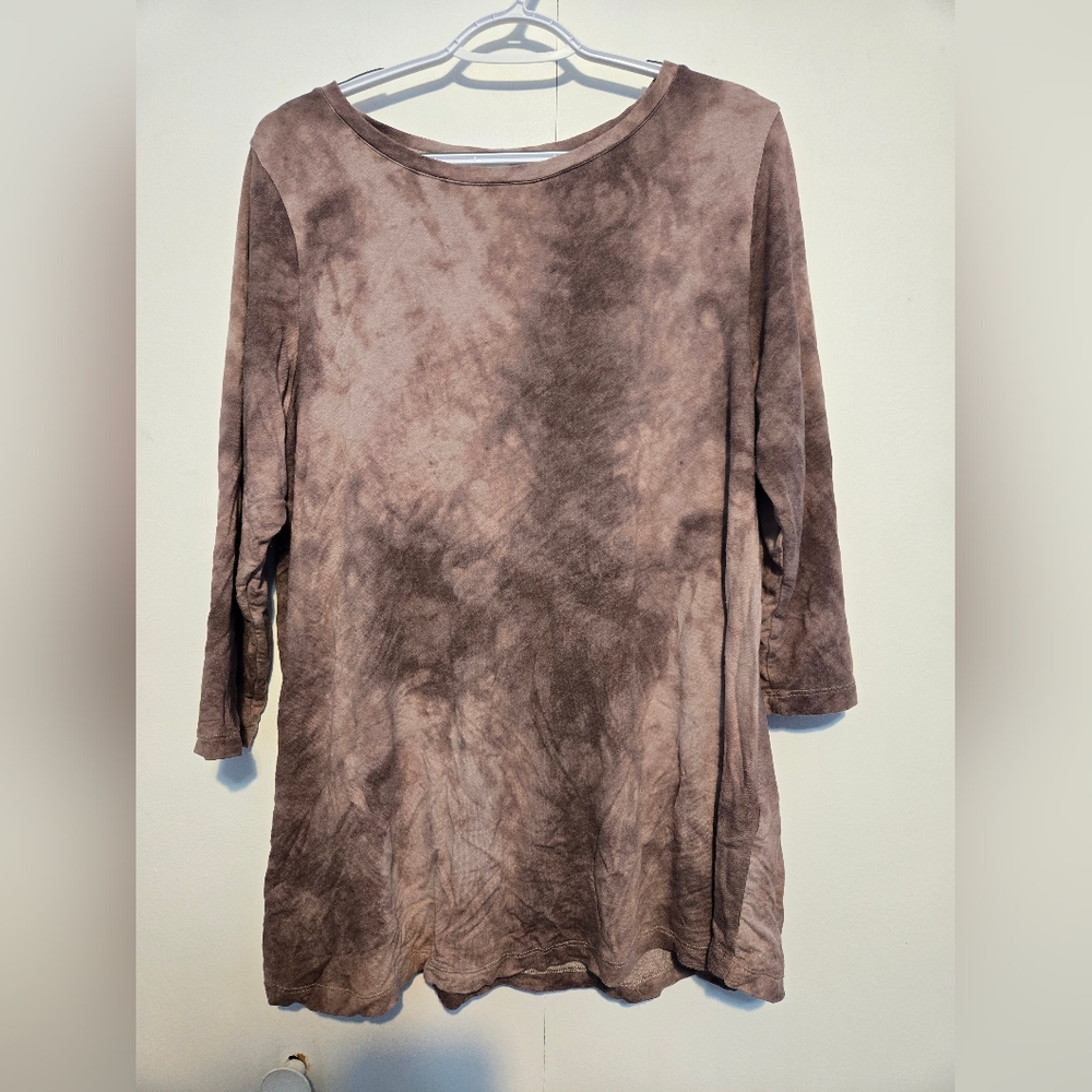 Carolina Belle Burgundy Tie Dye Top